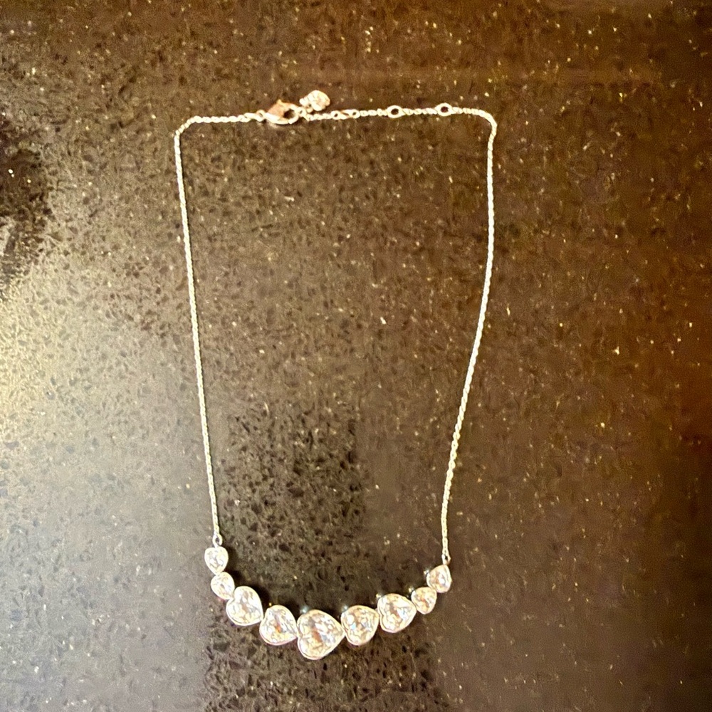 💎🩶🩶Swarovski Many CrystalHearts Necklace🩶🩶💎